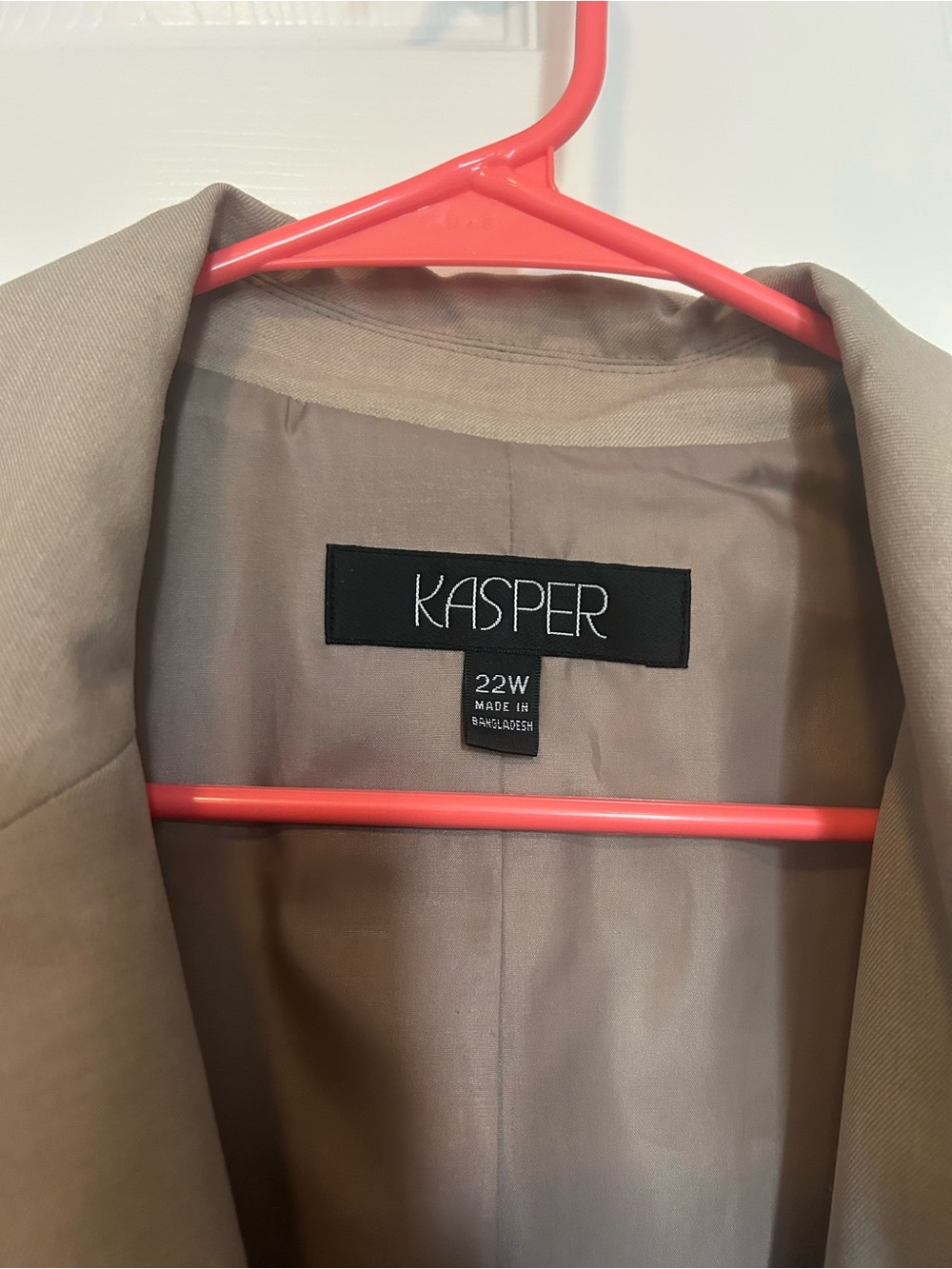 Kasper Neutral Taupe Women's Blazer